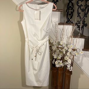 Max Mara Cordoba Sheath Dress Shift
White 12